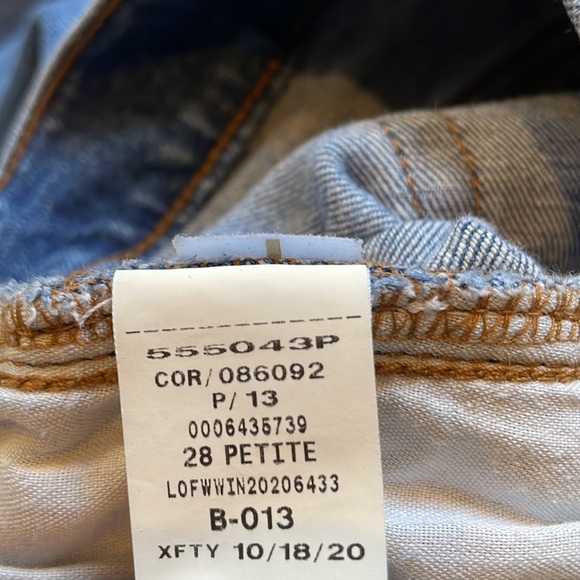 Loft high waist skinny jeans, slim pockets, women’s size 28 petite - Picture 6 of 16